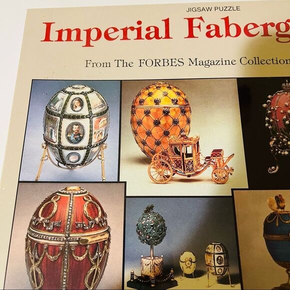 Vintage New NIB Imperial Faberge Eggs Forbes Magazine Collection Nordevco Puzzle - Picture 5 of 13
